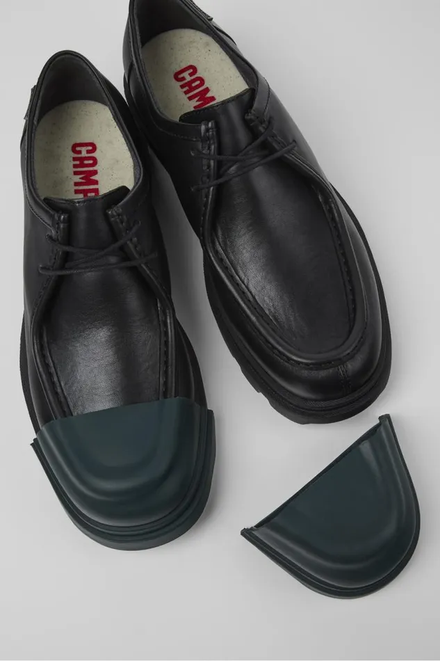 Women Camper Formal Shoes Junction Black Leather Shoes Women Camper Formal Shoes Junction Black Leather Shoes