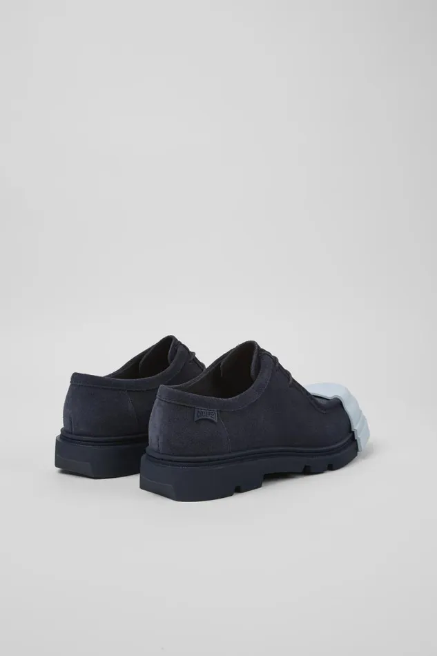 Women Camper Formal Shoes Junction Blue Nubuck Shoes Women Camper Formal Shoes Junction Blue Nubuck Shoes