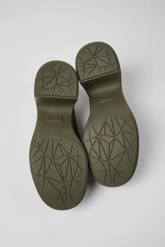 Women Camper Formal Shoes Thelma Green Leather Shoes Women Camper Formal Shoes Thelma Green Leather Shoes