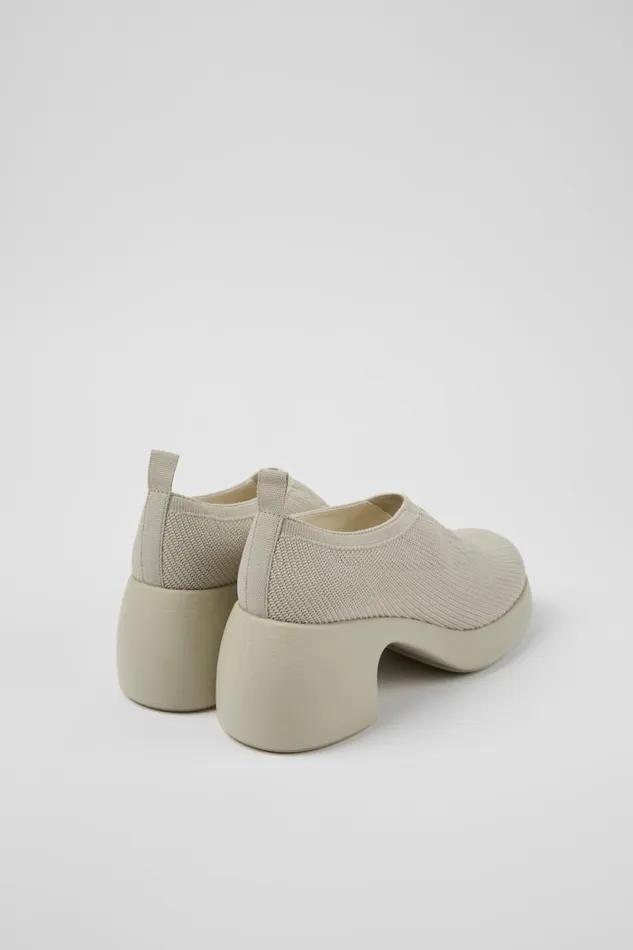 Women Camper Heels Thelma Gray Onepiece Knit Shoes Women Camper Heels Thelma Gray Onepiece Knit Shoes