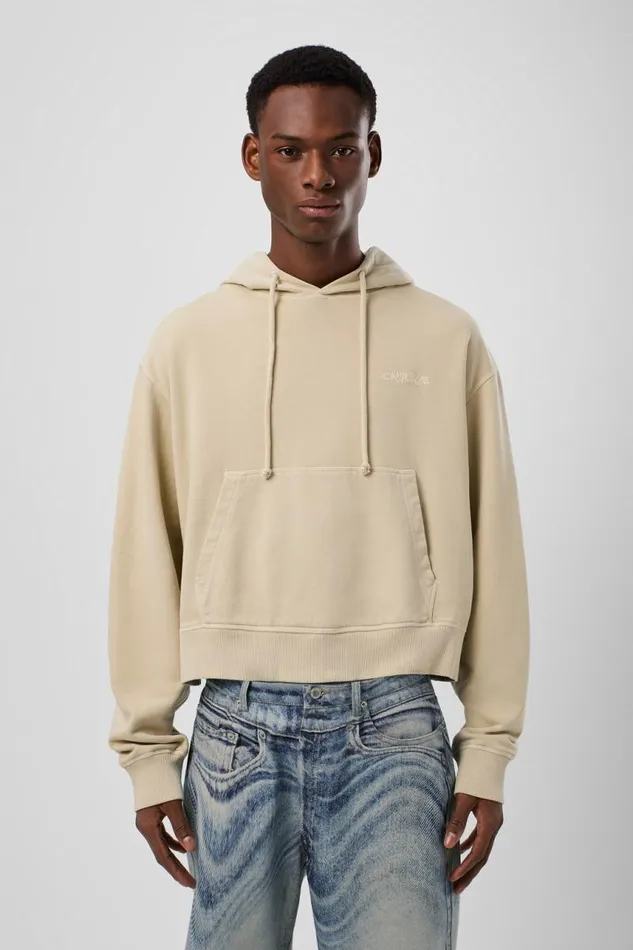 Women Camper Jersey Hoodie Beige Cotton Hoodie