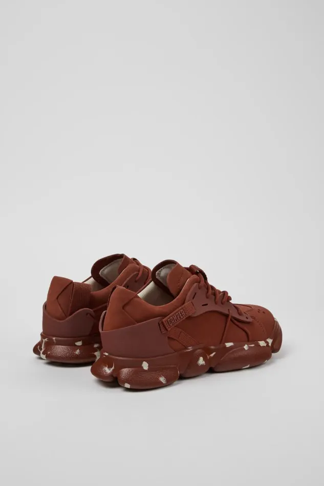 Women Camper Sneakers Karst Red Nubuck And Textile Sneakers Women Camper Sneakers Karst Red Nubuck And Textile Sneakers