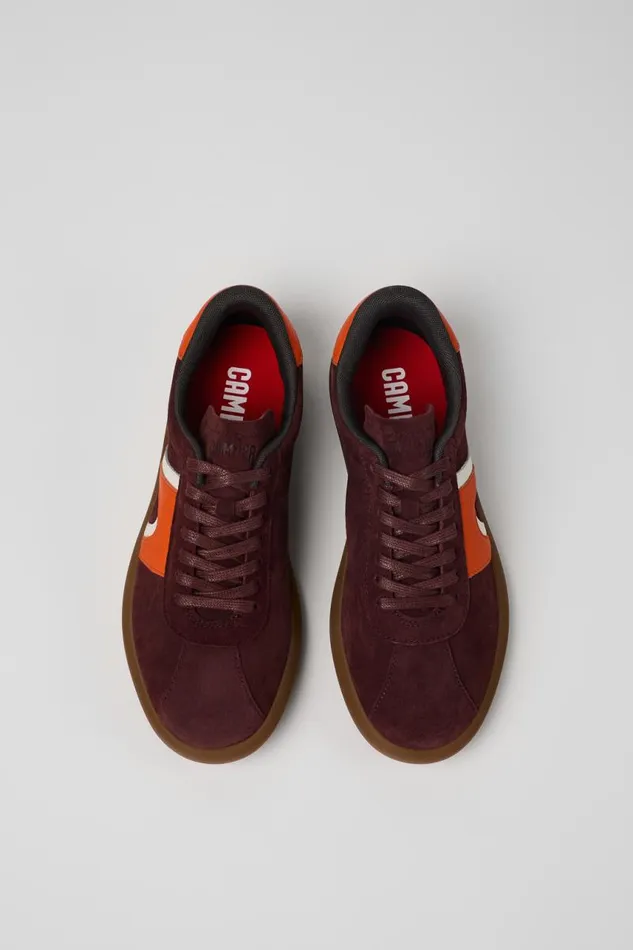 Women Camper Sneakers Pelotas Soller Burgundy NubuckLeather Sneaker Women Camper Sneakers Pelotas Soller Burgundy NubuckLeather Sneaker