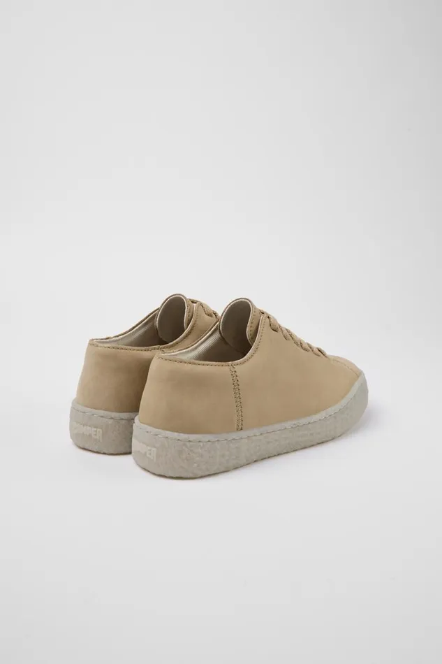 Women Camper Sneakers Peu Terreno Beige Nubuck Shoes Women Camper Sneakers Peu Terreno Beige Nubuck Shoes