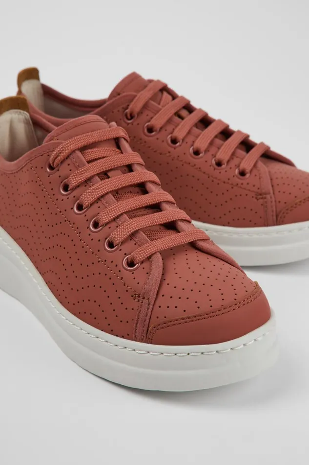 Women Camper Sneakers Runner Red Leather Sneaker