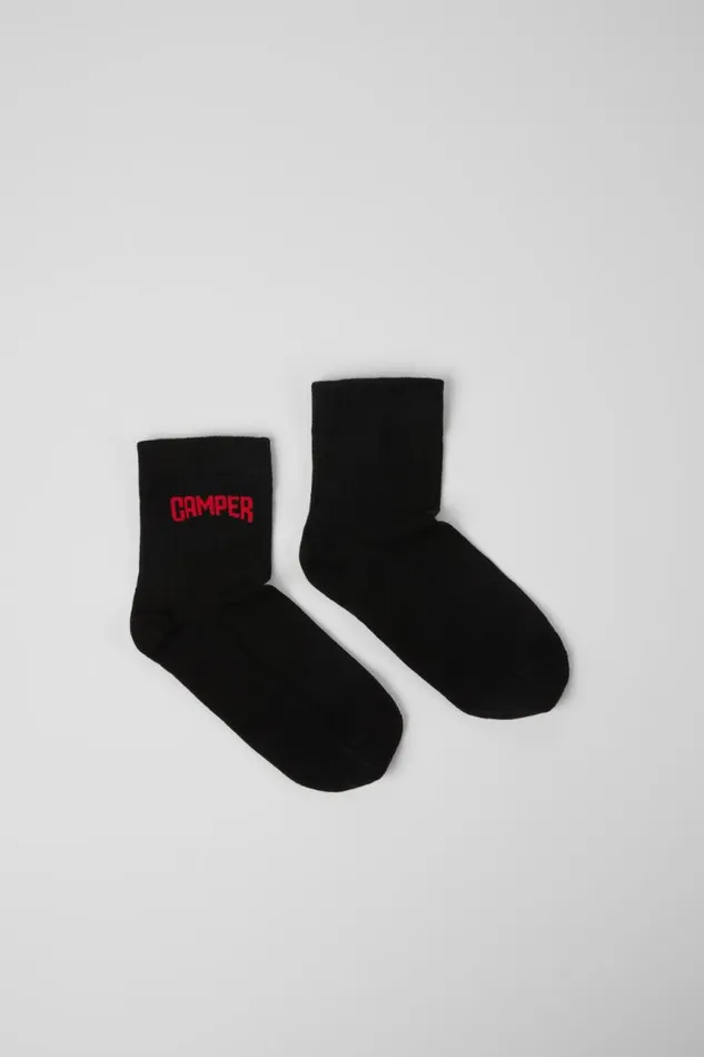 Women Camper Socks Socks Black Organic Cotton Socks