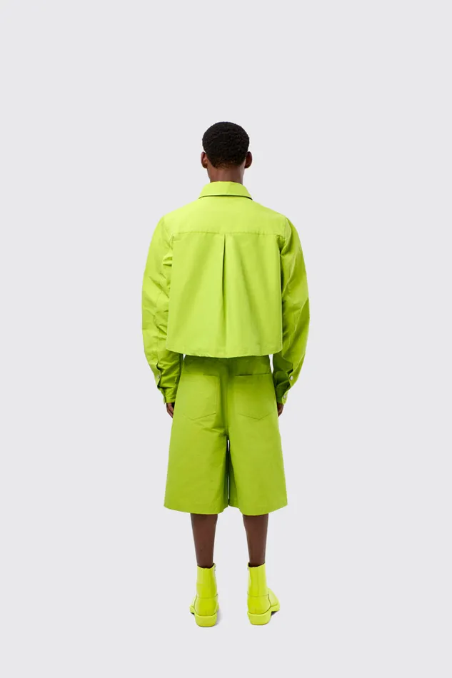 Women Camper Tops Tech Shirt Green CottonNylon Shirt Women Camper Tops Tech Shirt Green CottonNylon Shirt