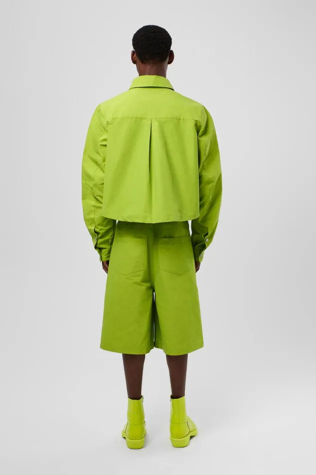 Women Camper Tops Tech Shirt Green CottonNylon Shirt Women Camper Tops Tech Shirt Green CottonNylon Shirt