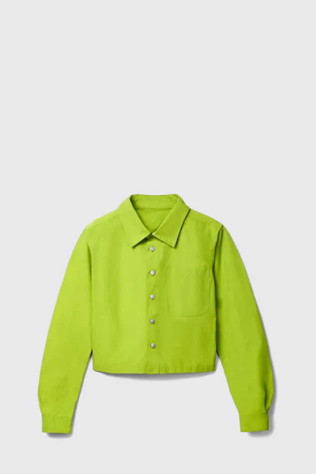 Women Camper Tops Tech Shirt Green CottonNylon Shirt Women Camper Tops Tech Shirt Green CottonNylon Shirt