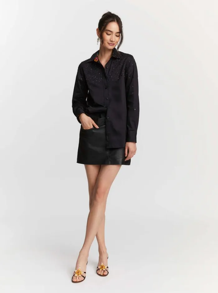Women CARRIE SHIRT Black Robert Graham Tops
