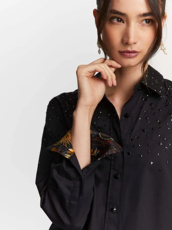 Women CARRIE SHIRT Black Robert Graham Tops