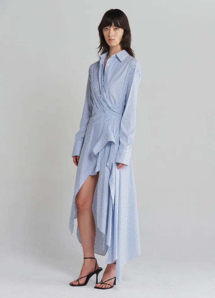 Women Cascade Shirt Dress MONSE Dresses