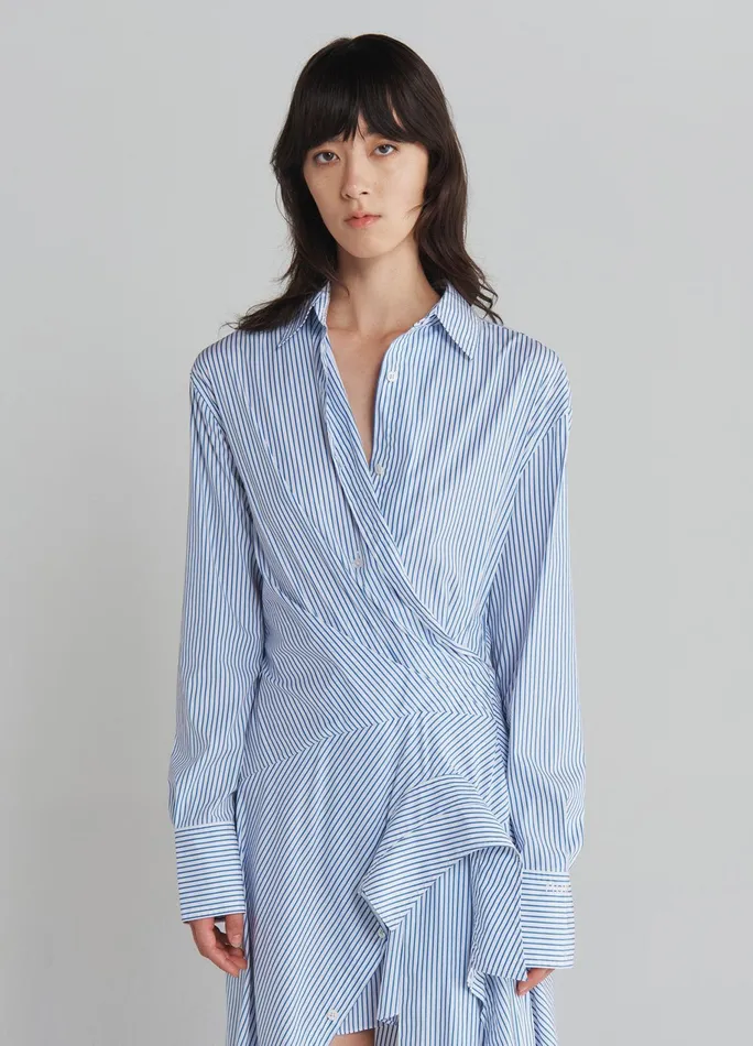 Women Cascade Shirt Dress MONSE Dresses