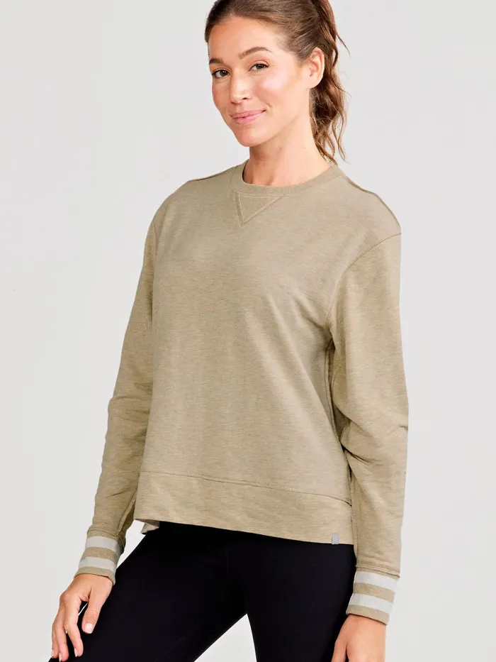 Women Clubhouse French Terry Sweatshirt Tasc Performance Sweatshirts Hoodies