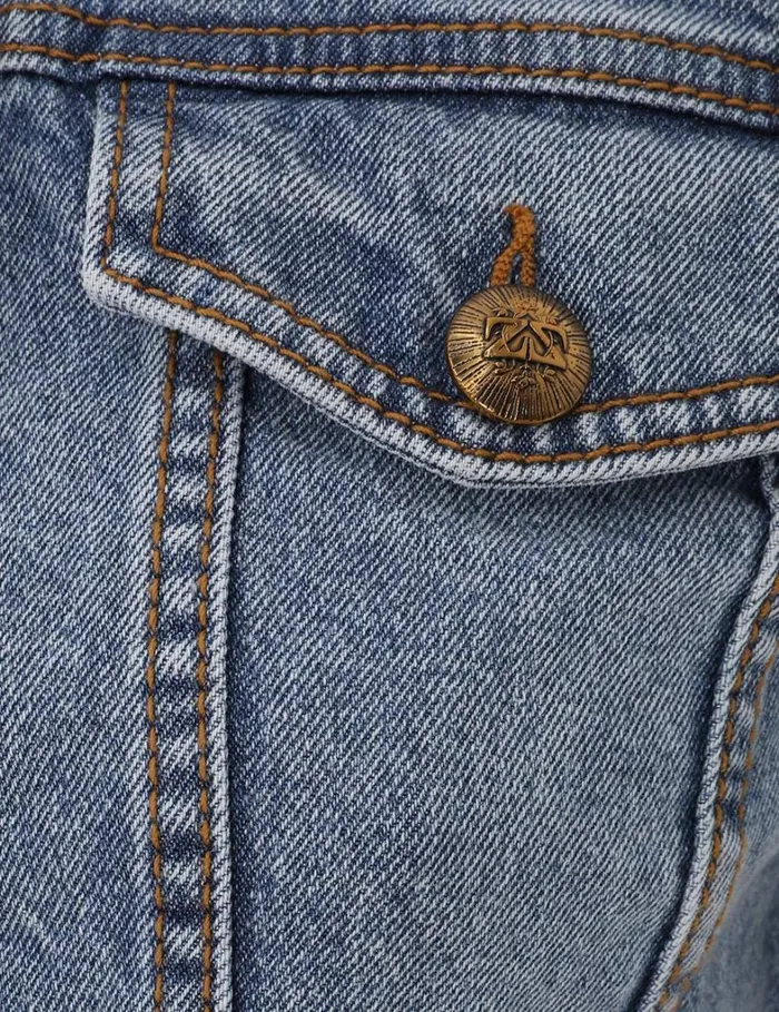 Women Denim Zimmermann Denim Fitted Jacket Poseidon Blue