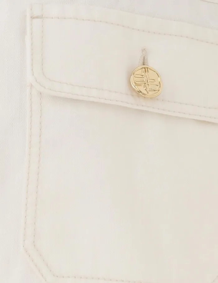 Women Denim Zimmermann Matchmaker Boxy Denim Jacket Milk