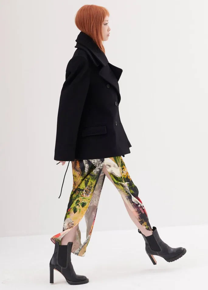 Women Double Collar Jacket MONSE Jackets and Coats