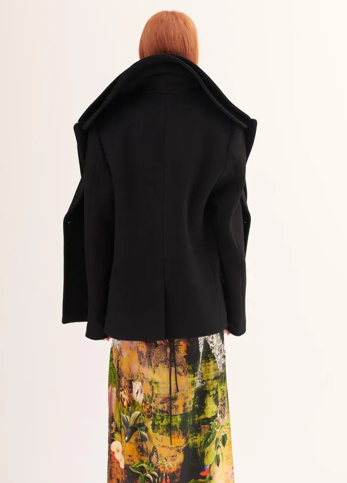 Women Double Collar Jacket MONSE Jackets and Coats