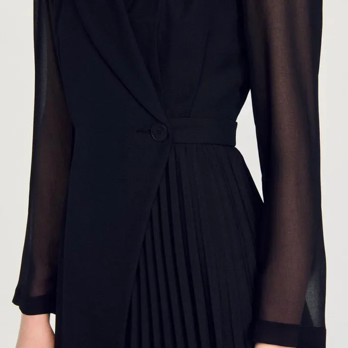 Women Dresses SANDRO Wraparound Dress Black