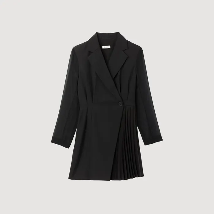 Women Dresses SANDRO Wraparound Dress Black