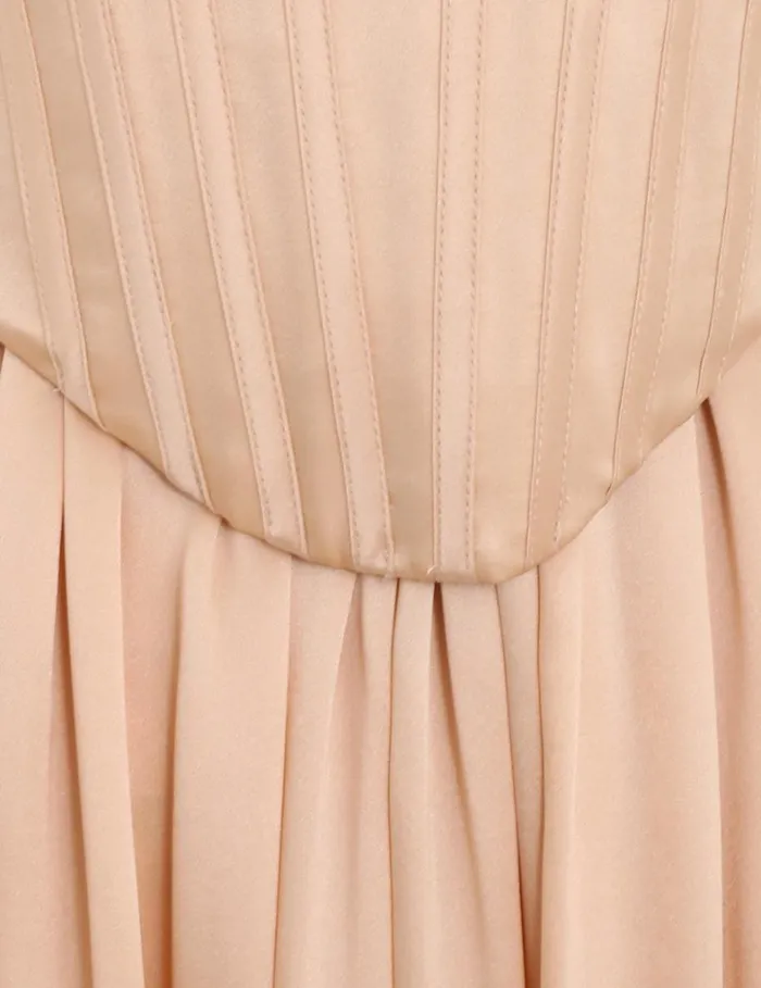 Women Dresses Zimmermann Silk Corset Dress Sand