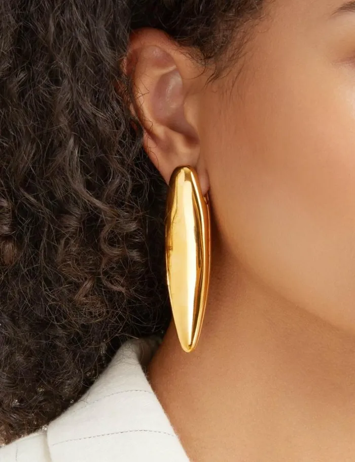 Women Earrings Zimmermann Paint Stroke Earrings Gold