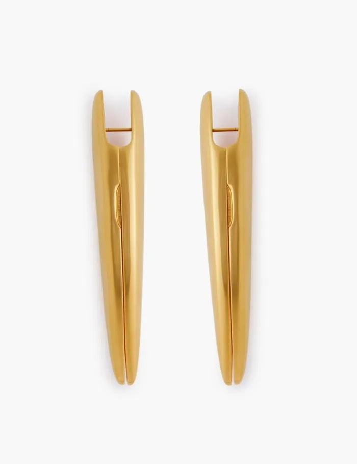 Women Earrings Zimmermann Paint Stroke Earrings Gold