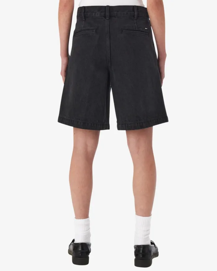 Women ELI PLEATED SHORT Light Indigo OBEY Clothing Denim