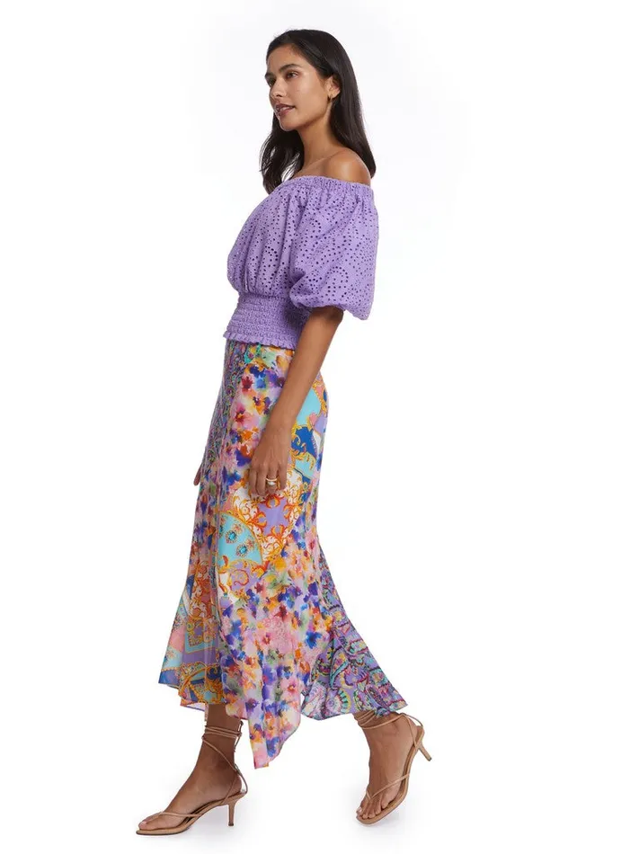 Women ESME BLOUSE Lilac Robert Graham Tops