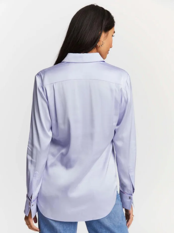 Women GABRIELA SHIRT Lavender Robert Graham Tops
