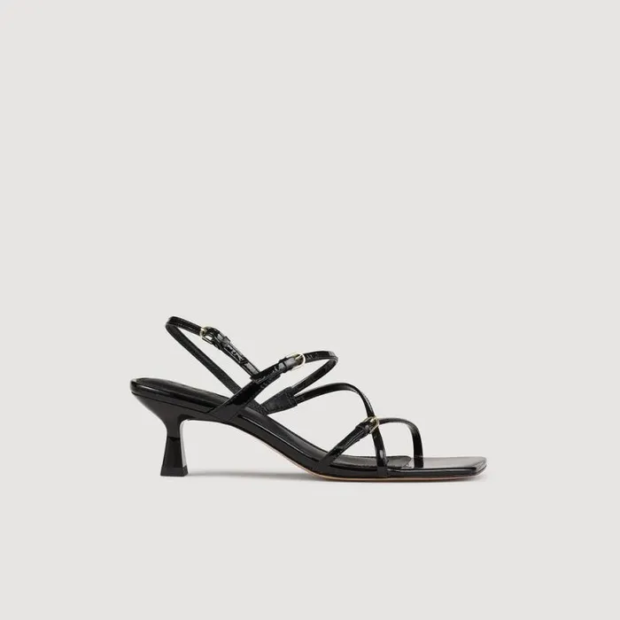 Women Heels SANDRO Sandals With Straps Black