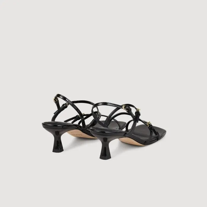 Women Heels SANDRO Sandals With Straps Black