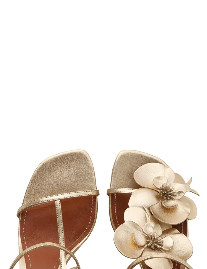 Women Heels Zimmermann Zimmermann Orchid Sandal 85 Gold