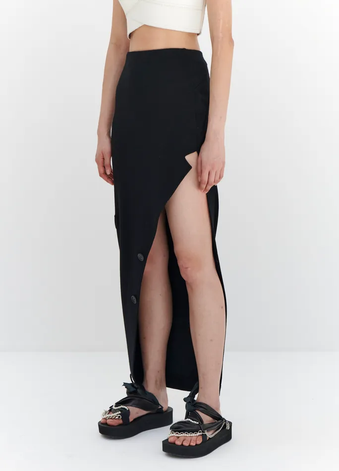 Women Jacket Detail Slit Skirt MONSE Bottoms