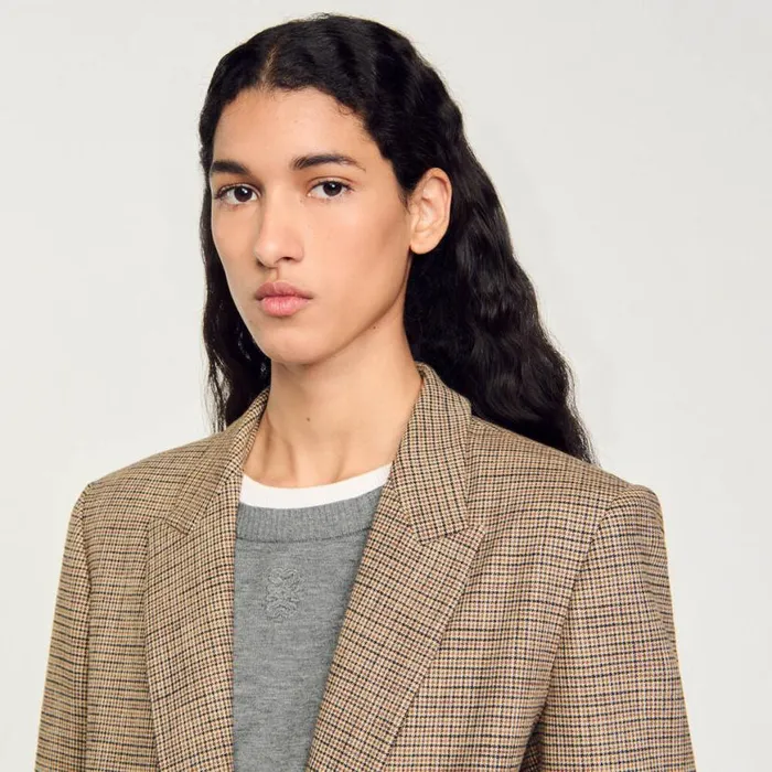 Women Jackets and Blazers SANDRO Suit Jacket Brown