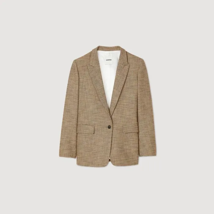 Women Jackets and Blazers SANDRO Suit Jacket Brown