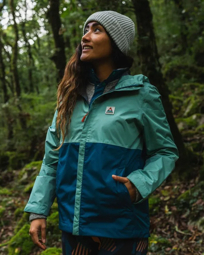Women Jackets Passenger Scene Water Resistant Recycled Jacket Shallow Water Corsair Blue Shallow Water Corsair Blue