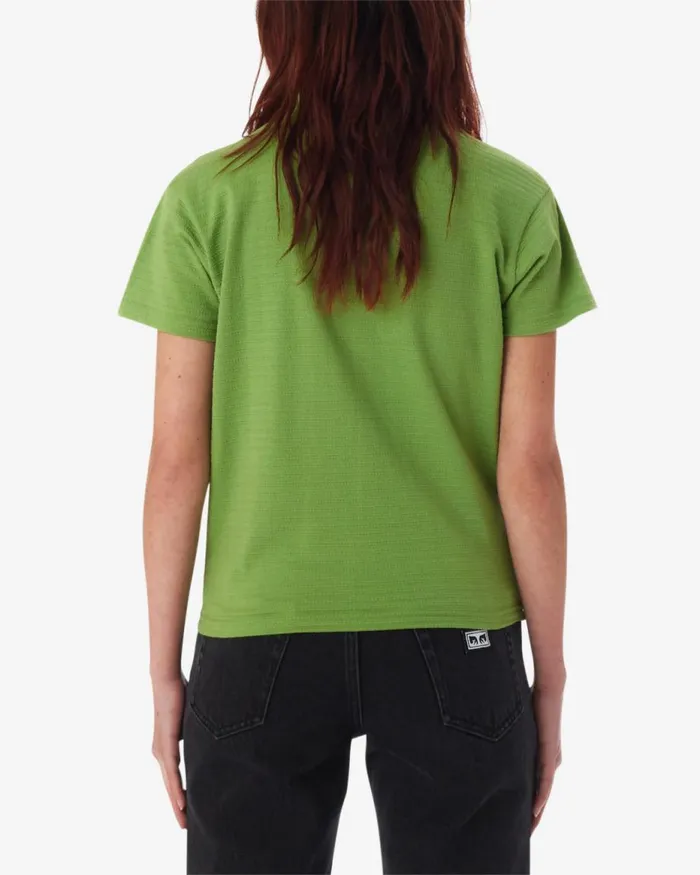 Women JONES BUTTON DOWN Piquant Green OBEY Clothing TOPS