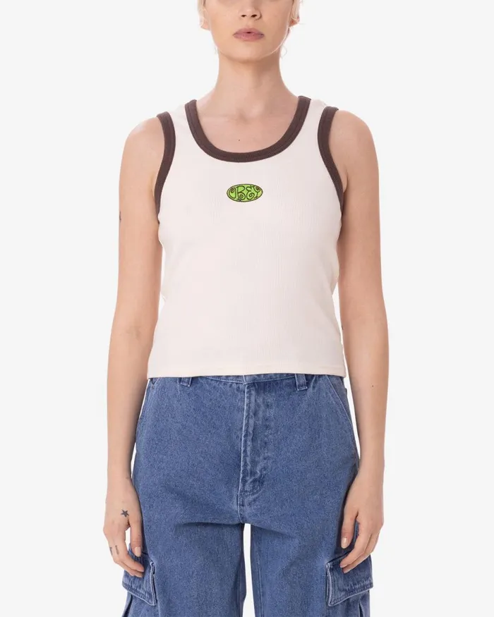 Women JULIAN TANK Unbleached OBEY Clothing TOPS