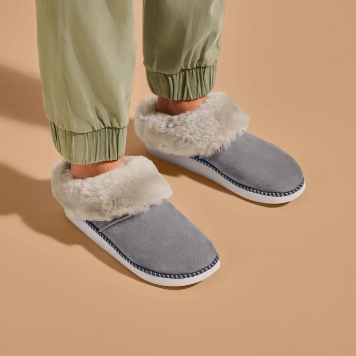 Women Kui Womens IndoorOutdoor Slippers Fog Mist Grey Olukai Shearling Women Kui Womens IndoorOutdoor Slippers Fog Mist Grey Olukai Shearling