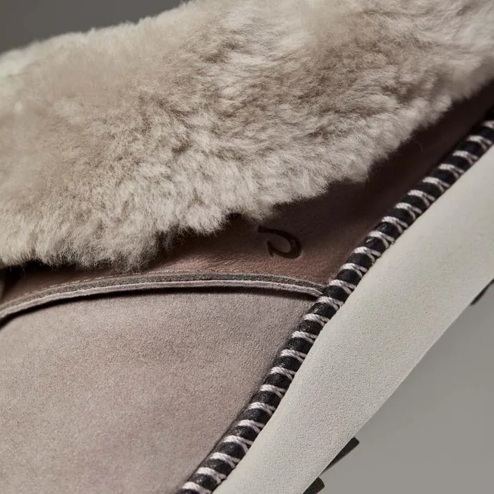 Women Kui Womens IndoorOutdoor Slippers Fog Mist Grey Olukai Shearling Women Kui Womens IndoorOutdoor Slippers Fog Mist Grey Olukai Shearling