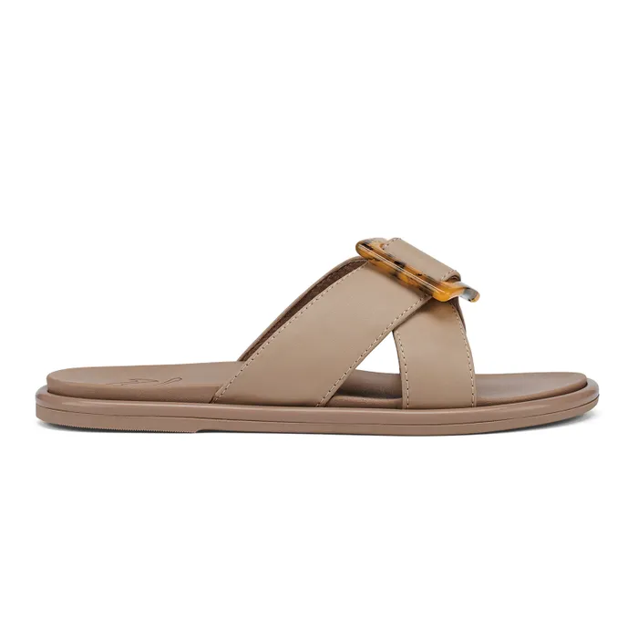 Women Lai Slide Womens Versatile Slide Sandals Taupe Olukai WaterFriendly