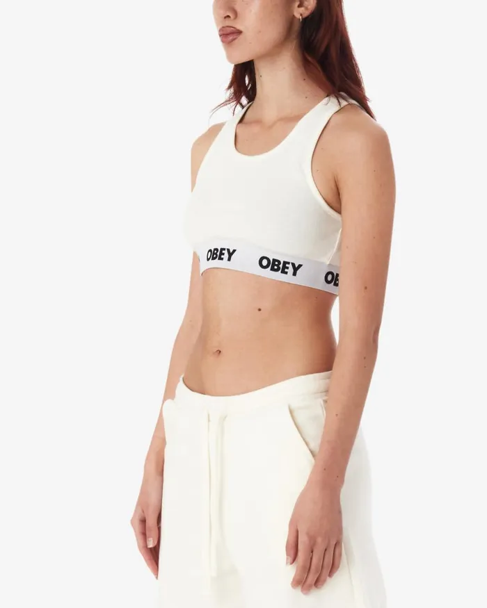 Women LISA II RIB TANK Unbleached OBEY Clothing TOPS