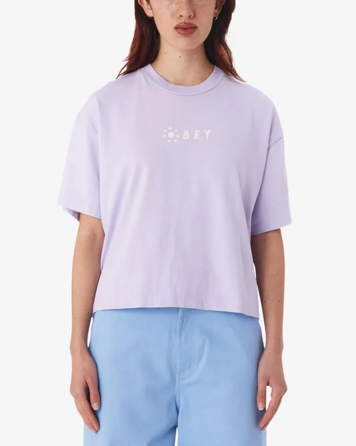 Women MEDI FLOWERS RAEGAN TSHIRT Orchid Petal OBEY Clothing TSHIRTS