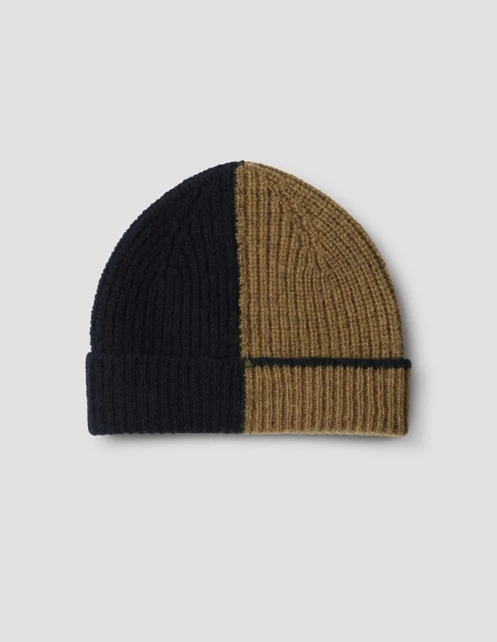 WomenMen Mhl Colour Block Hat Black Mustard Margaret Howell Hats