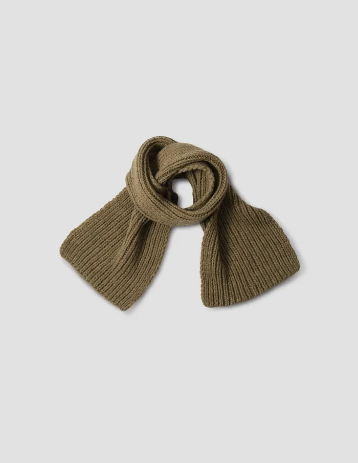 WomenMen Mhl Heavy Rib Scarf Olive Margaret Howell Scarves