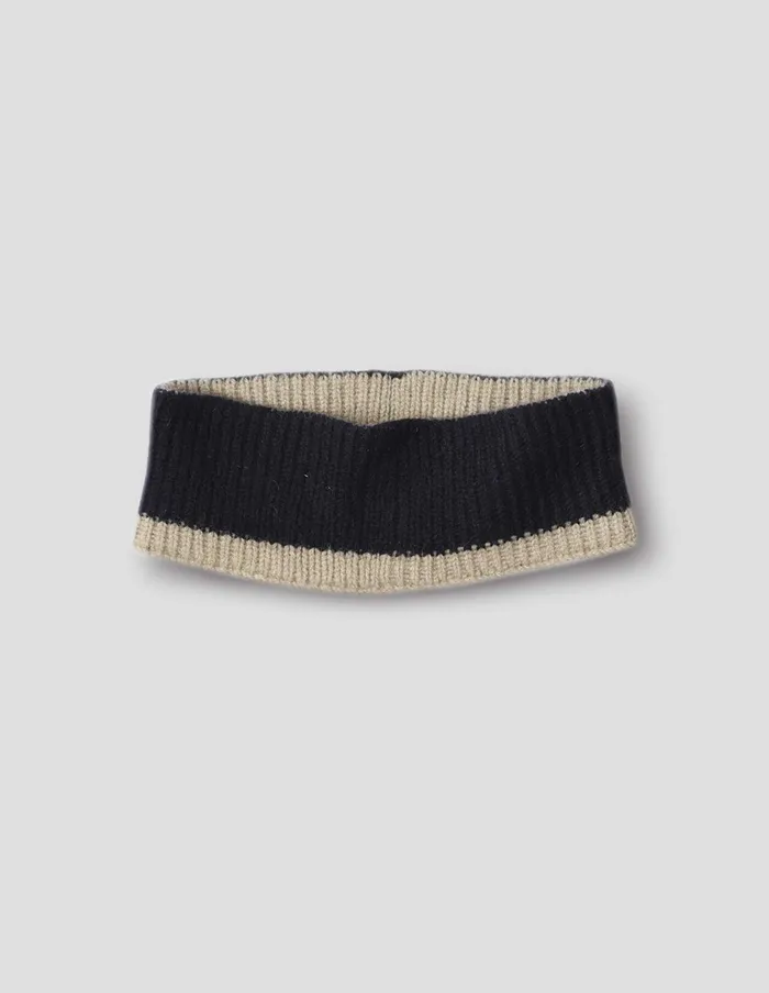 WomenMen Mhl Tipped Headband Black Linen Margaret Howell Hats