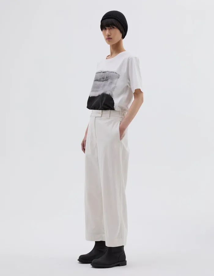 Women Mhl Carpenters Trouser Off White Margaret Howell Trousers