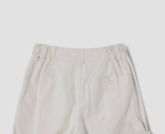 Women Mhl Carpenters Trouser Off White Margaret Howell Trousers