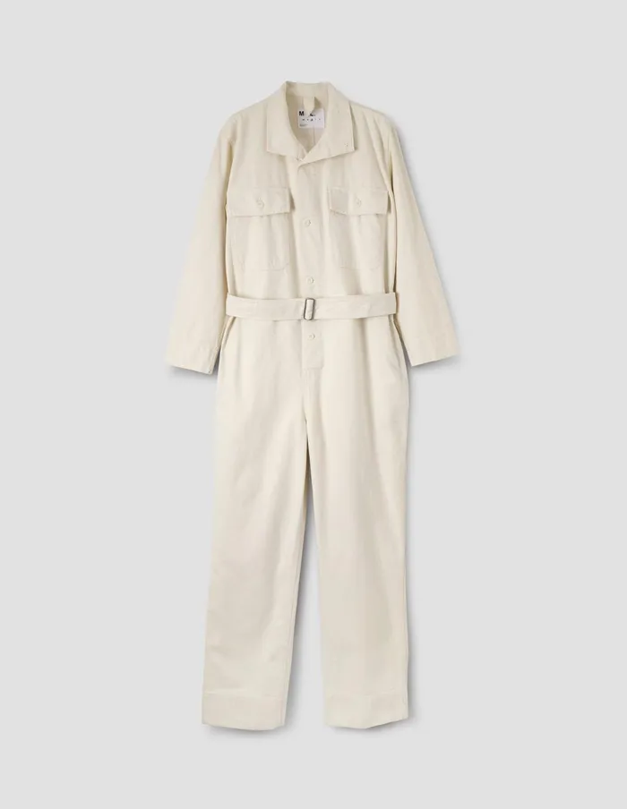 Women Mhl Overalls Off White Margaret Howell Trousers